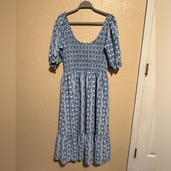 Hill House Louisa The Nap Dress Size Large Puff Sleeves Prairie Cottagecore‎ - Picture 4 of 8